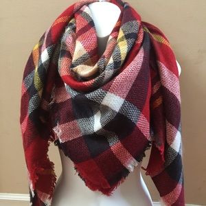 * SALE * Plaid Tartan Blanket Scarf
